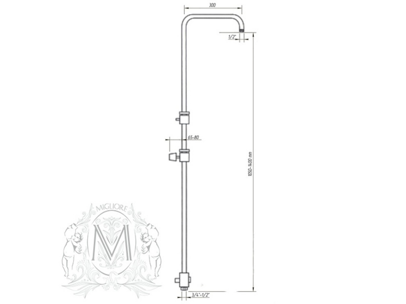 Купить Душевая колонна Migliore Ponte ML.PNT-36.258