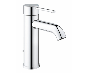 Смеситель Grohe Essence+ 23591001, для раковины, с донным клапаном, низким изливом и энергосберегающим картриджем, хром