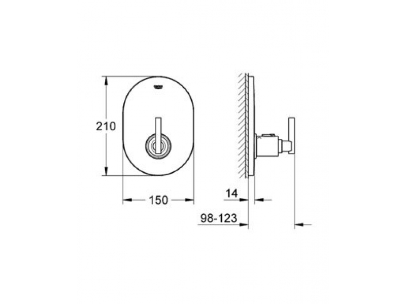 Купить Центральный термостат Grohe Atrio 19396000