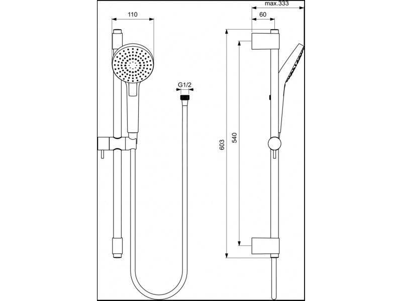 Купить Душевой гарнитур Ideal Standard Idealrain B2233AA