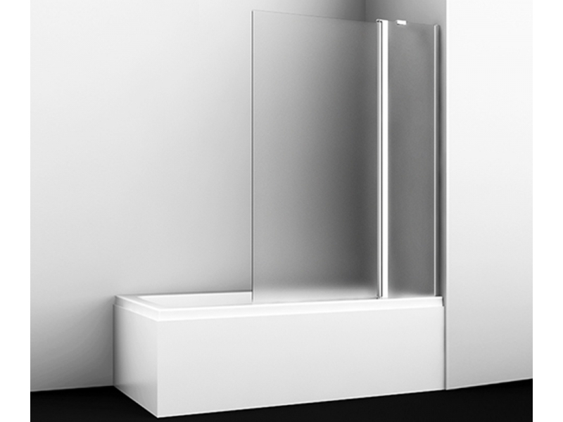 Купить Стеклянная шторка WasserKraft 48P02-110L/R Matt glass Fixed для душа, распашная, двустворчатая, с фиксатором