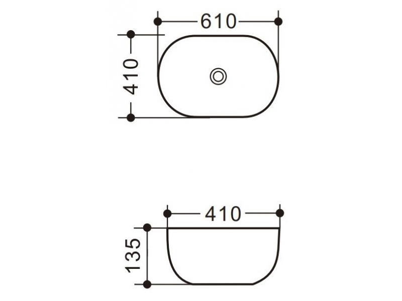 Купить Раковина Art&Max 60 см накладная, белый, AM5415-W