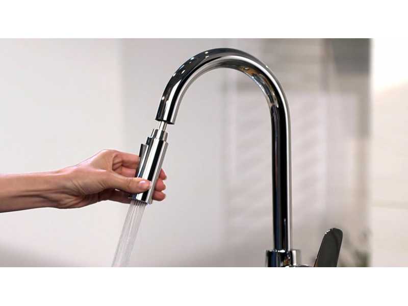 Купить Смеситель для кухни Hansgrohe Focus 31815670 выдвижной излив, черный матовый