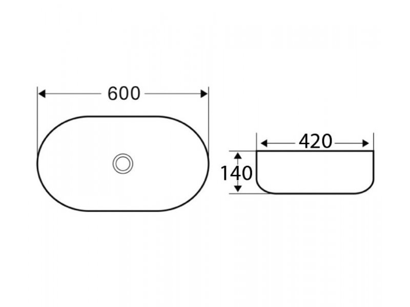Купить Раковина BelBagno BB1084-H301, 60 x 42 см, накладная, цвет чёрный матовый