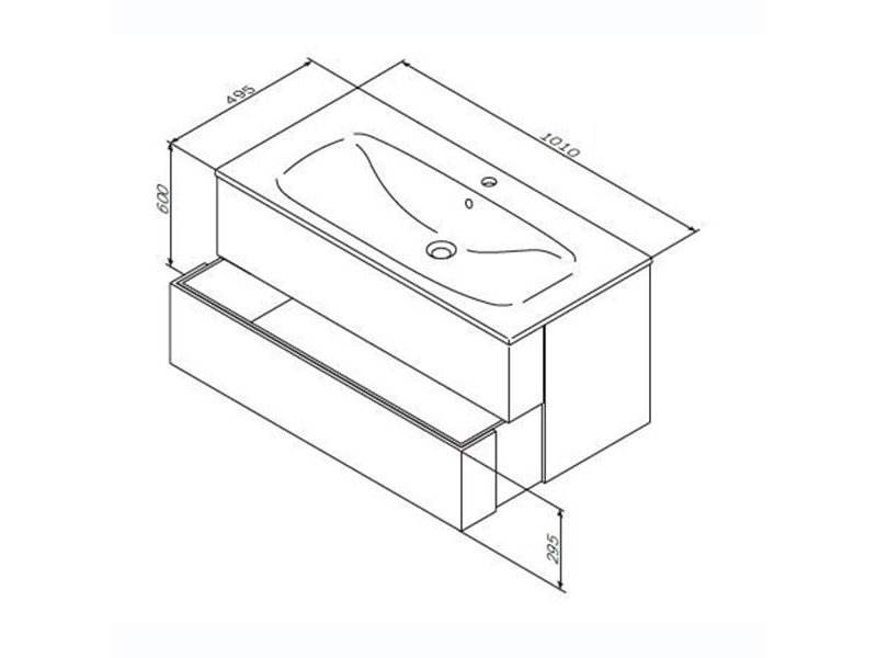 Купить Тумба под раковину AM.PM Spirit 2.0 подвесная M70AFHX1002WG, 100 см