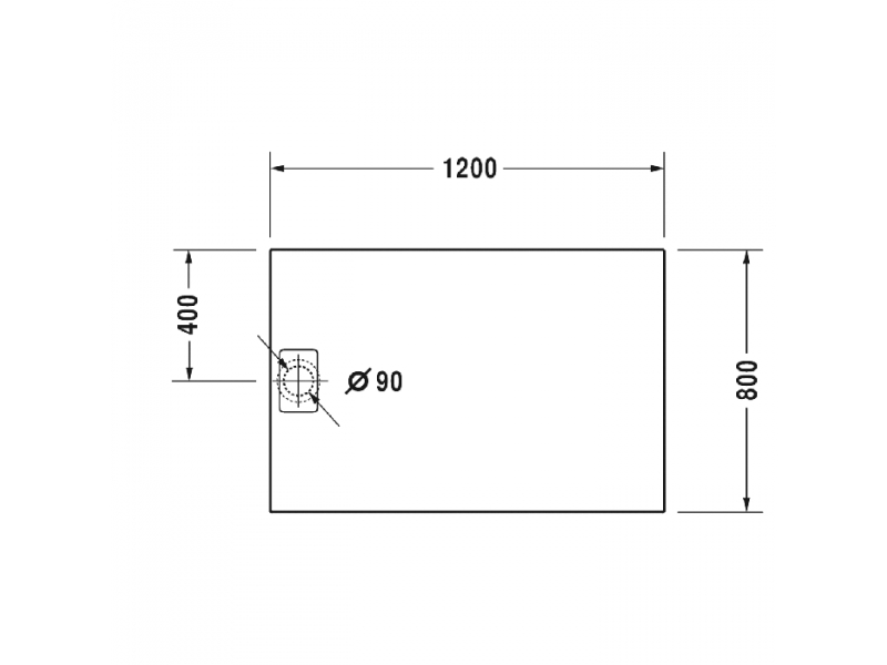 Купить Душевой поддон Duravit Stonetto 720148380000000 120 x 80 см, композитный, прямоугольный, белый