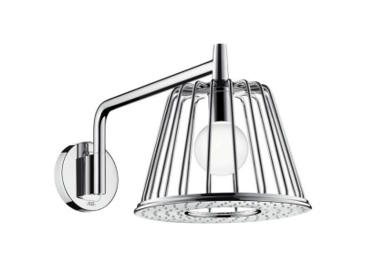 Верхний душ Axor LampShower/Nendo 26031000, 27,5x27,5 см, 1 режим струи, с держателем