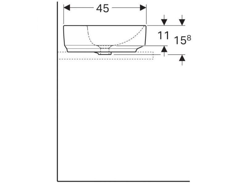 Купить Раковина Geberit Variform 500.778.01.2, 60 x 45 см, белая