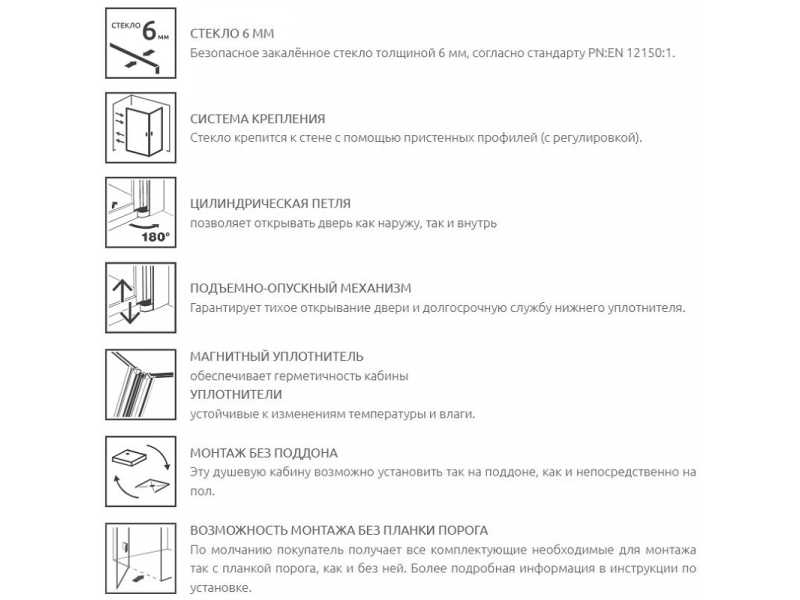 Купить Душевой уголок Radaway Nes Black KDJ I, 80 x 80 см, левая дверь, стекло прозрачное, профиль черный