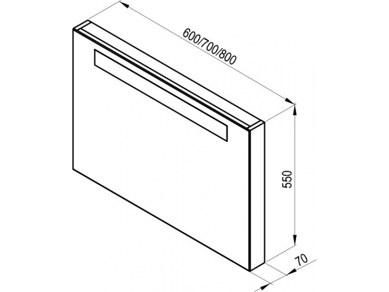 Купить Зеркало Ravak Classic,80 см, белое, X000000354