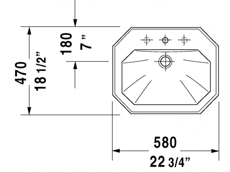 Купить Раковина Duravit 1930 Series 047658 00 00, 58*47 см