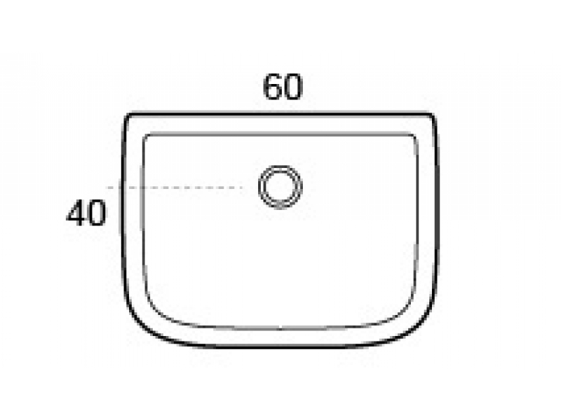 Купить Раковина постирочная Globo Lavabi darredamento Iris VA044.BI*0, 60х40 см