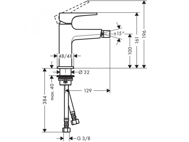 Купить Смеситель для биде Hansgrohe Metropol 32520000