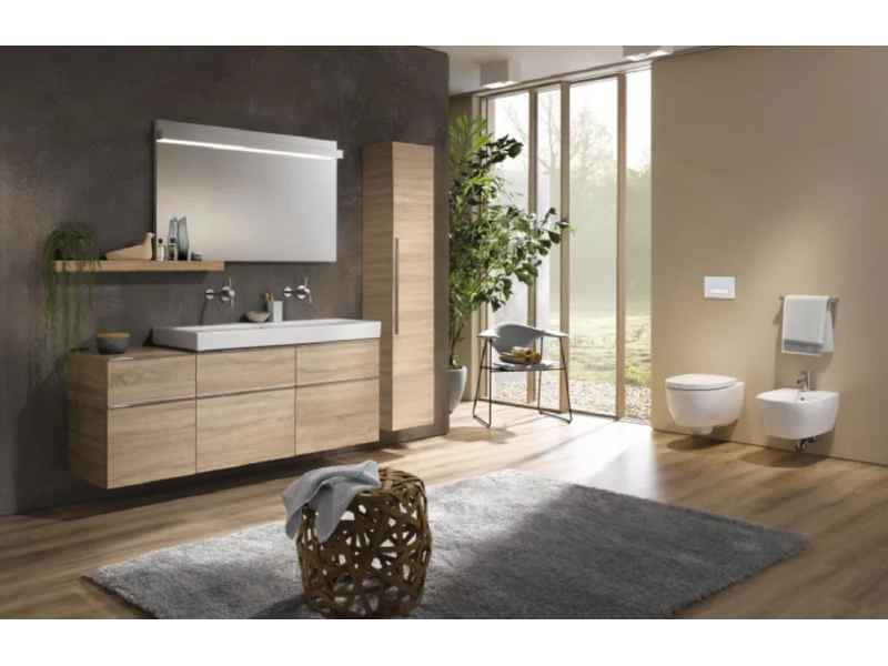 Купить Раковина Geberit iCon 124025000, 120 х 48,5 см, с переливом по центру, без отверстия под смеситель, белая