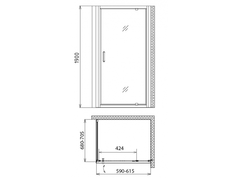 Купить Душевой уголок Gemy Sunny Bay S28120-A70, 70 x 60 см, стекло прозрачное