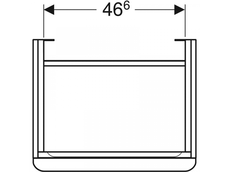 Купить Тумба под раковину Geberit Smyle Square 500.365.JK.1/500.366.JK.1, 55 см, цвет лава