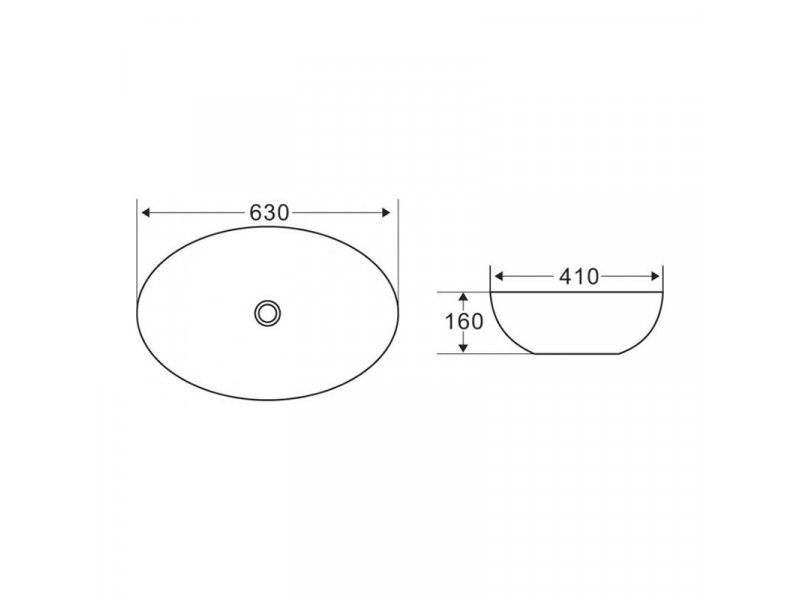 Купить Раковина накладная BelBagno 63 см, BB1104