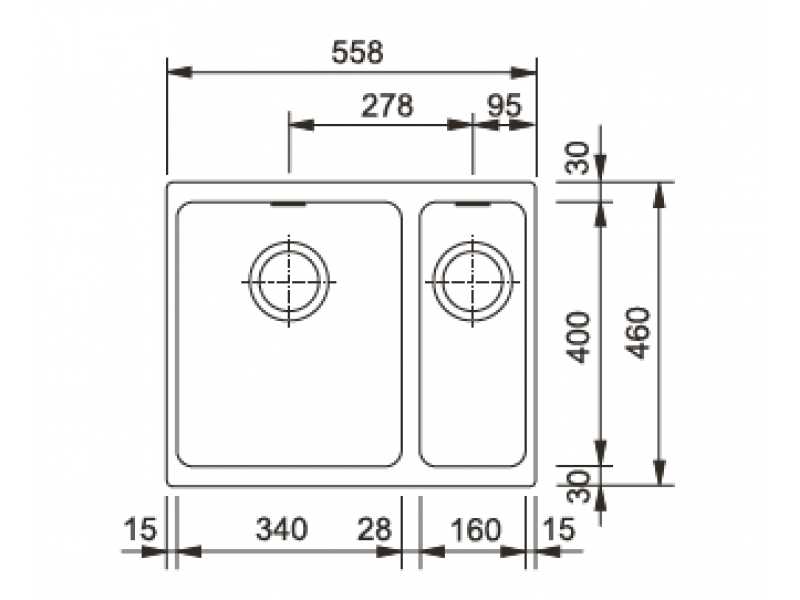 Купить Мойка Franke KUBUS KBG 160, 125.0023.789, гранит, нижняя установка, цвет графит, 55,8*46 см