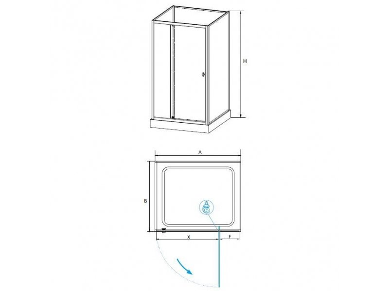 Купить Душевая кабина RGW OLB-207, 90 x 90 см, профиль - хром