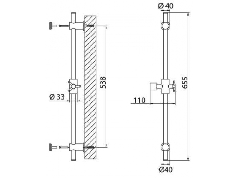 Купить Штанга душевая Bandini Stel 391786PN, никель