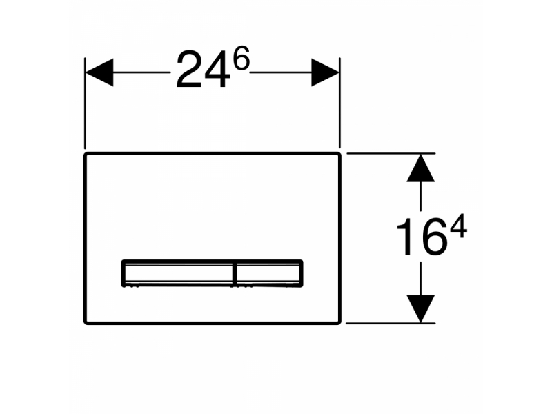 Купить Клавиша Geberit Sigma Type 50 115.788.21.2, двойной смыв, цинковое литье, глянцевый хром