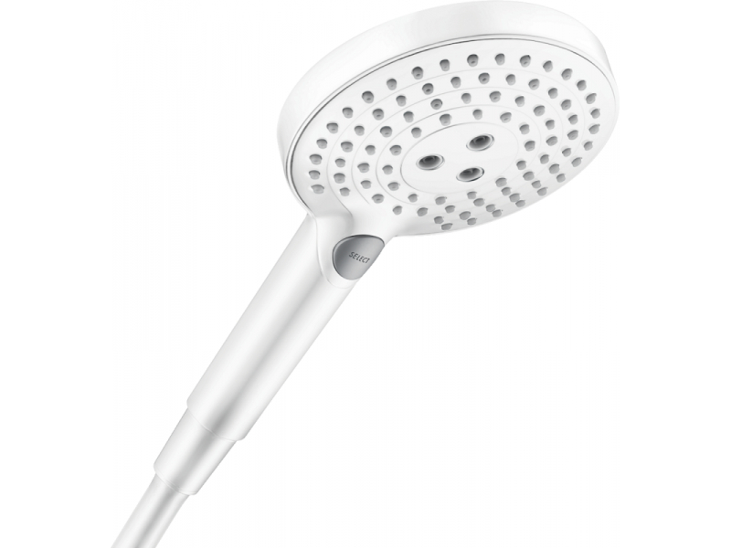 Купить Ручной душ Hansgrohe Raindance Select S EcoSmart 26531700, 12 см, 3 режима, белый матовый