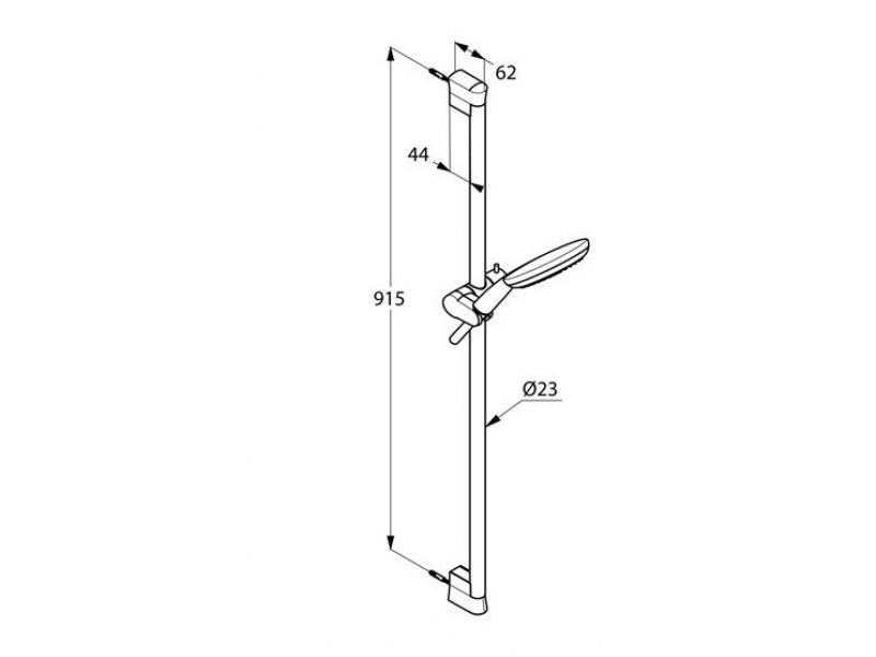 Купить Душевой гарнитур Kludi Freshline 3S 6794091-00, длина штанги 90 см, цвет белый