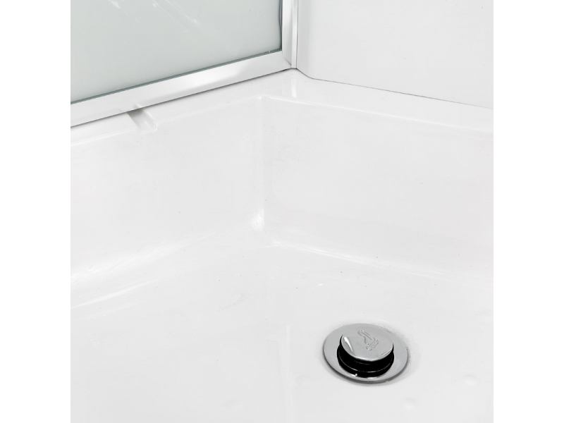 Купить Душевая кабина Deto Em EM2710 N 100 x 100 см, без крыши, с гидромассажем