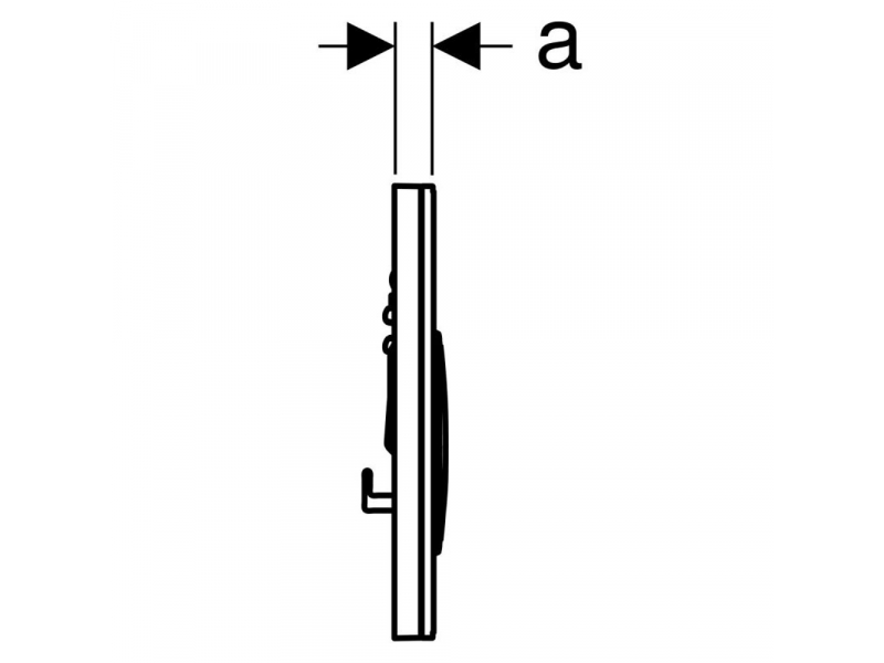 Купить Клавиша смыва Geberit Sigma Type 21, декоративные кольца, глянцевый хром, 115.884.00.1