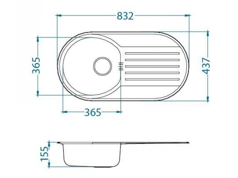 Купить Мойка кухонная Alveus FORM 40 LEI-90 832 x 437 1060038