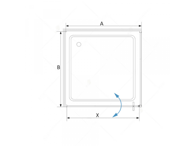 Купить Душевой уголок RGW SV-35-B 06323599-14 90 х 90 см квадратный, стекло прозрачное, черный