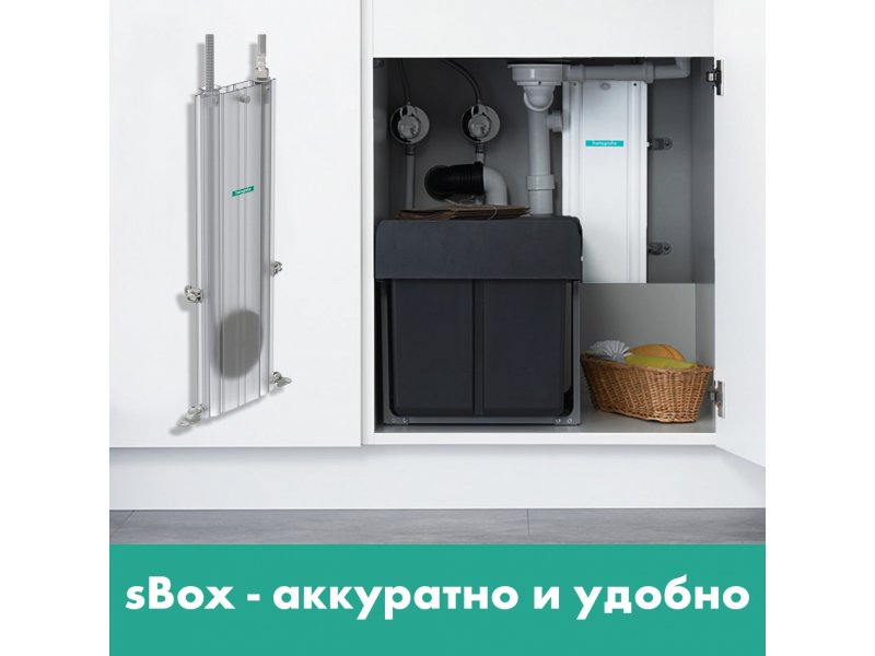 Купить Кухонный смеситель Hansgrohe Talis M54, 72801670, с вытяжным изливом, 2 режима струи, sBox, чёрный матовый