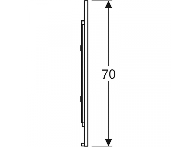 Купить Зеркало Geberit Option Plus, 75 х 70 см, со светодиодной подсветкой, 501.072.00.1