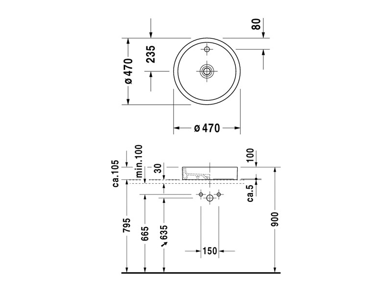 Купить Раковина Duravit Starck 0386470000