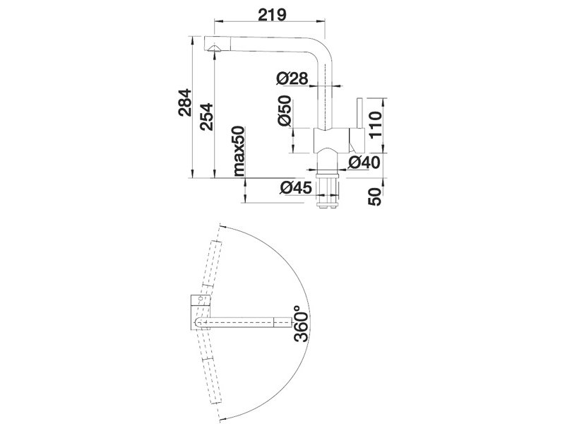 Купить Смеситель Blanco Linus 514019 хром