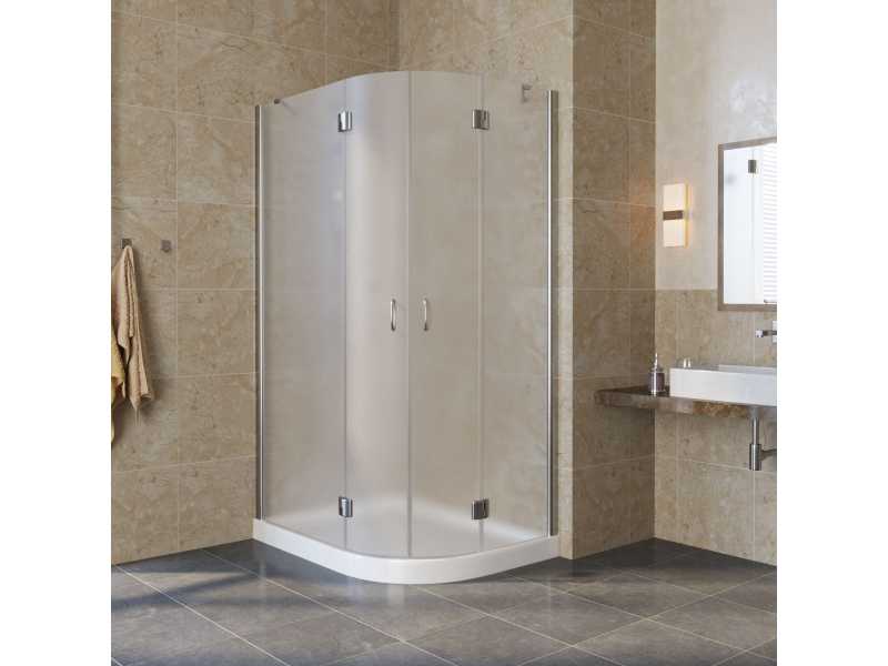 Купить Душевой уголок Vegas Glass AFS-F Lux, 120 x 80 x 189.5 см, профиль глянцевый хром, стекло сатин