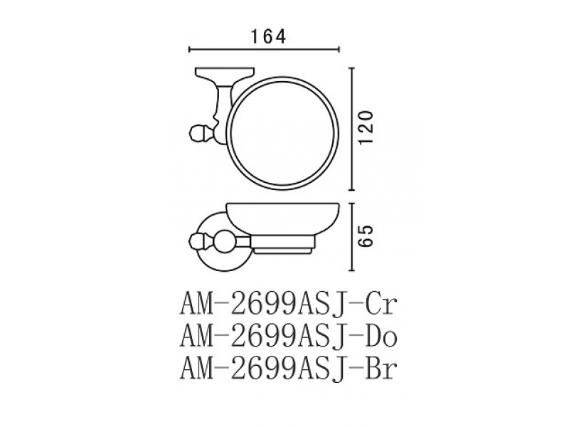 Купить Мыльница Art&Max Antic Crystal AM-E-2699ASJ-Br, бронза