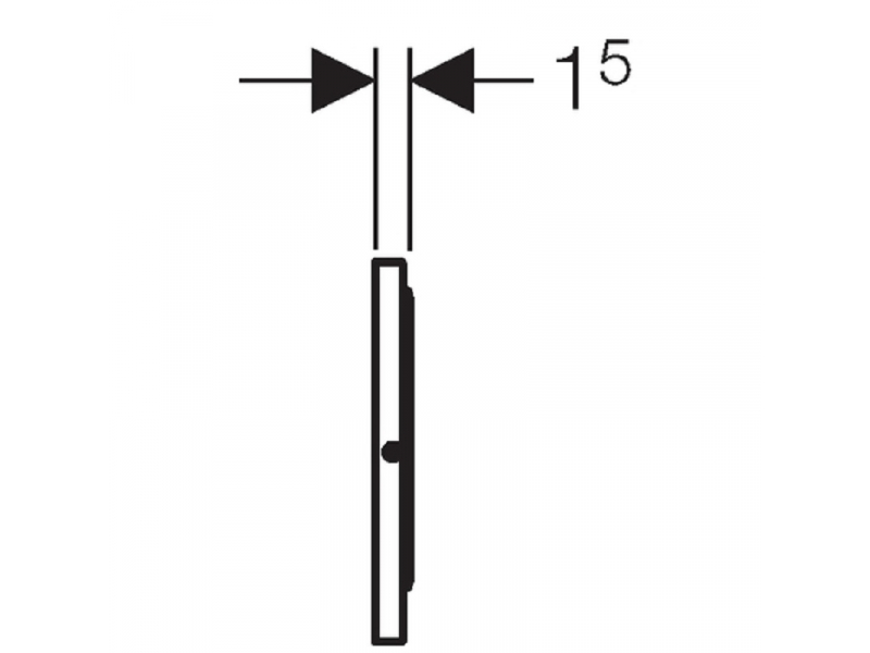 Купить Клавиша смыва Geberit Mambo для унитаза, хром сатин, 115.751.00.1