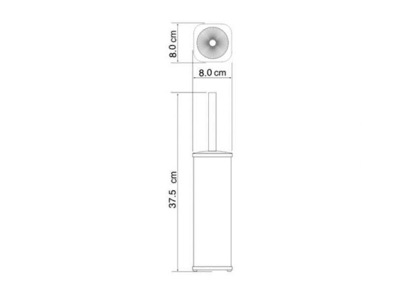 Купить Ершик для унитаза напольный WasserKRAFT 1117BLACK