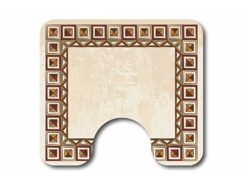 Купить Коврики для ванной и туалета Veragio Carpet VR.CPT-7200.12 68 х 45 см + WC 45 x 40 см, рисунок Africa