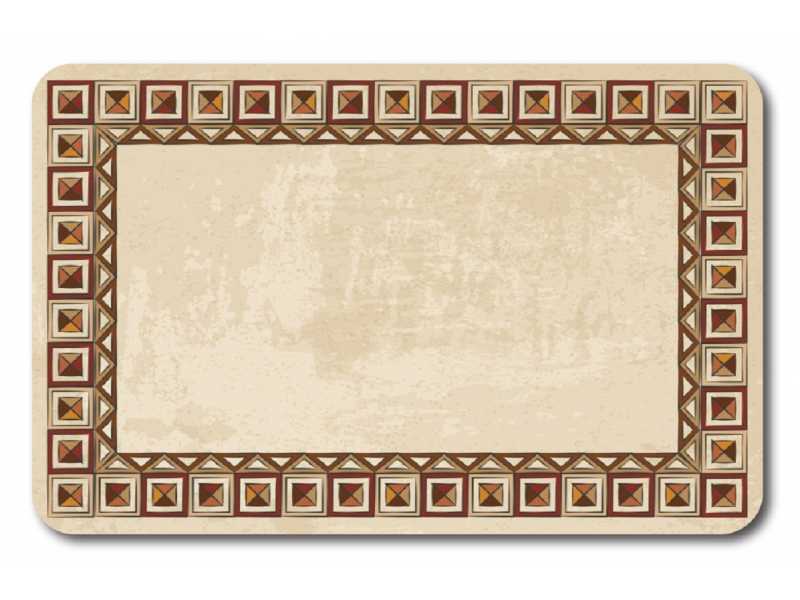 Купить Коврики для ванной и туалета Veragio Carpet VR.CPT-7200.12 68 х 45 см + WC 45 x 40 см, рисунок Africa