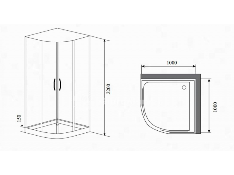 Купить Душевая кабина Timo Premium Impi H-517 100 x 100 см