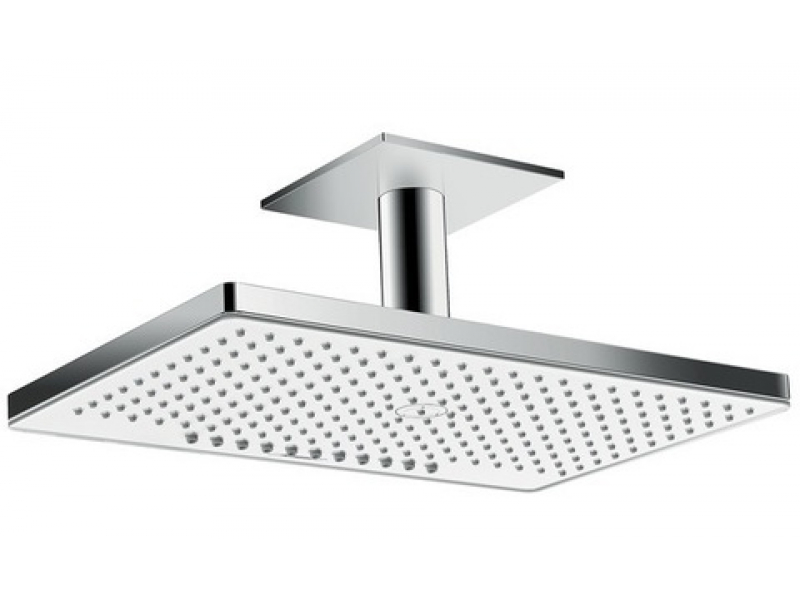 Купить Верхний душ Hansgrohe Rainmaker Select 24012400, 460 x 270 мм, 1 режим струи, с держателем, белый/хром