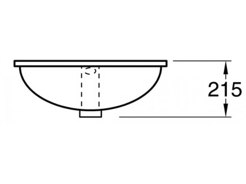 Купить Раковина Gustavsberg 6147-98, GB1561479801 овальная, врезная снизу