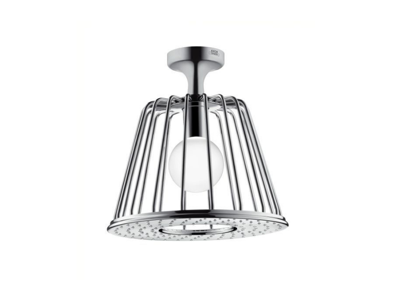 Купить Верхний душ Axor LampShower/Nendo 26032000, 27,5x27,5 см, 1 режим струи, с держателем