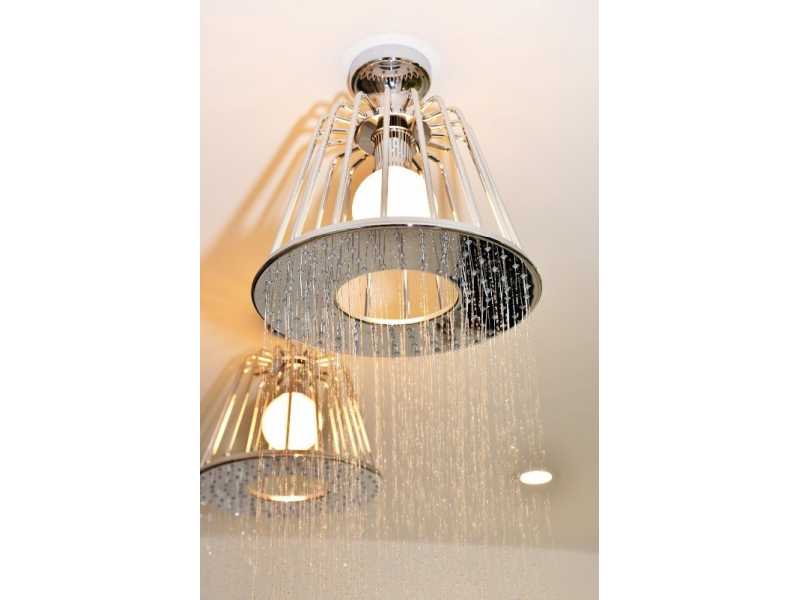Купить Верхний душ Axor LampShower/Nendo 26032000, 27,5x27,5 см, 1 режим струи, с держателем