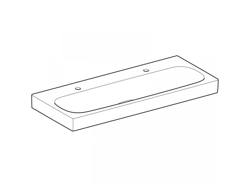 Купить Раковина Geberit Citterio 500.553.01.1, 120 х 50 см, белая