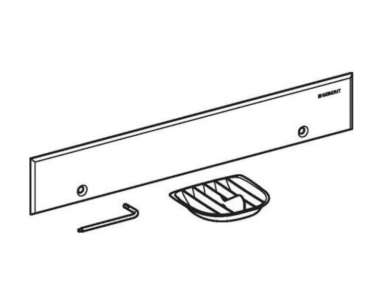 Купить Декоративный элемент для внутристенного трапа Geberit 154.337.FW.1, нержавеющая сталь, с фиксаторами