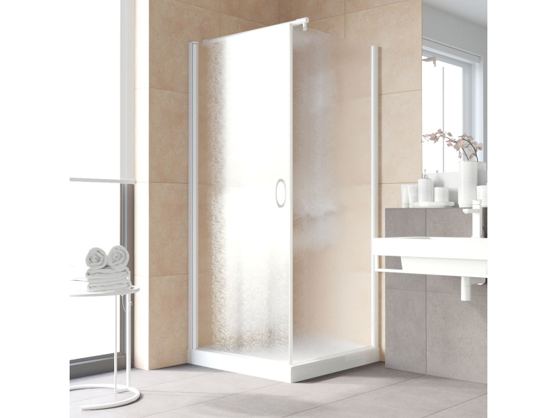 Купить Душевой уголок Vegas Glass EP-Fis Lux, 120 x 80 x 199.5 см, профиль белый, стекло шиншилла