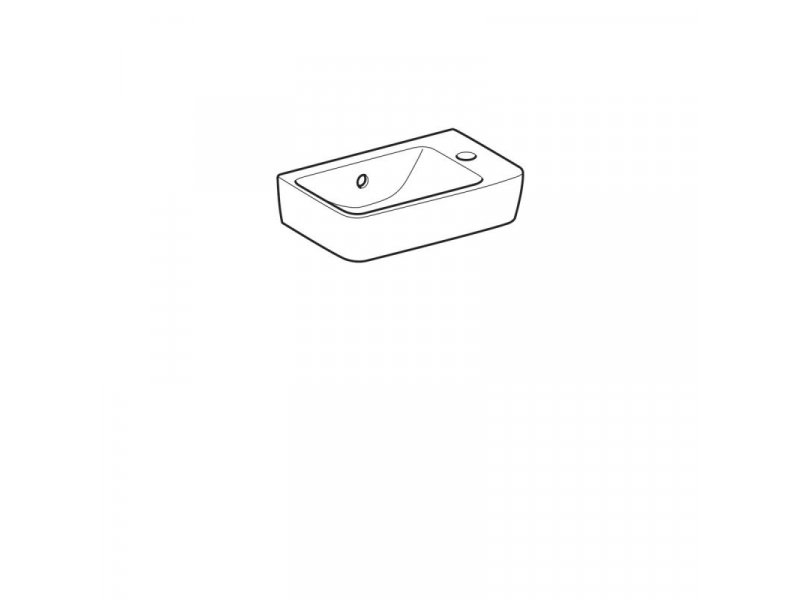 Купить Раковина Geberit Renova Compact, 40х25 белая, 276140000